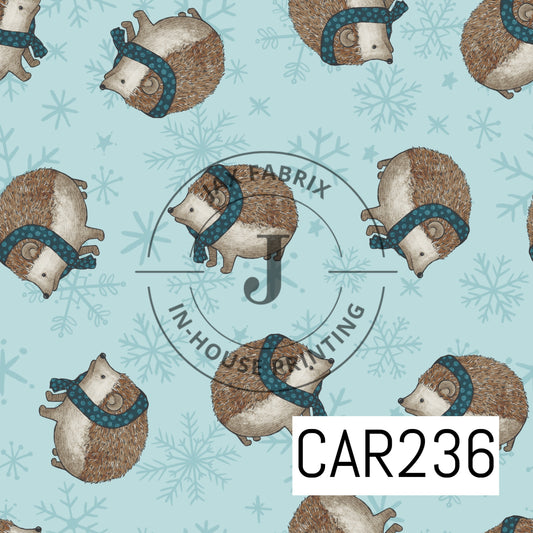 Cozy Christmas Hedgehog CAR236