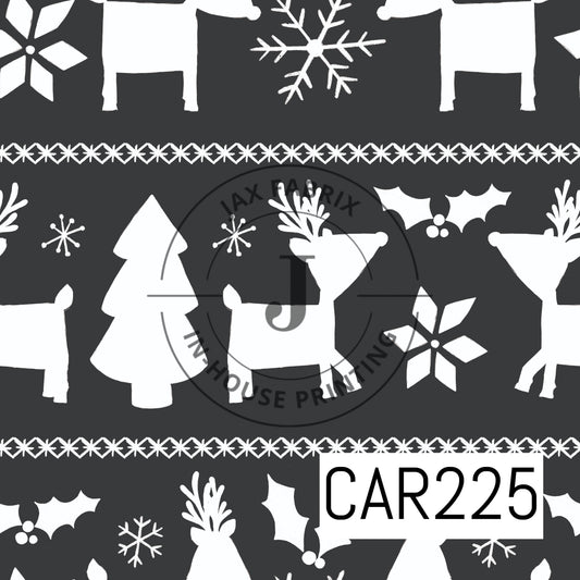 Cozy Christmas Black and White CAR225
