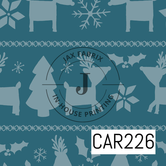 Cozy Christmas Blue CAR226
