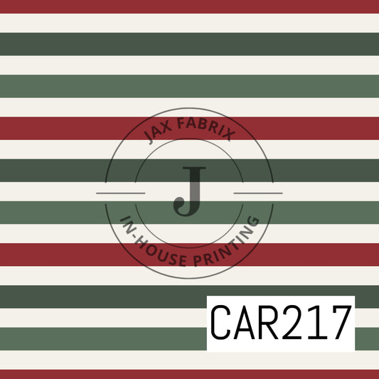 Cozy Christmas Vintage Stripes CAR217