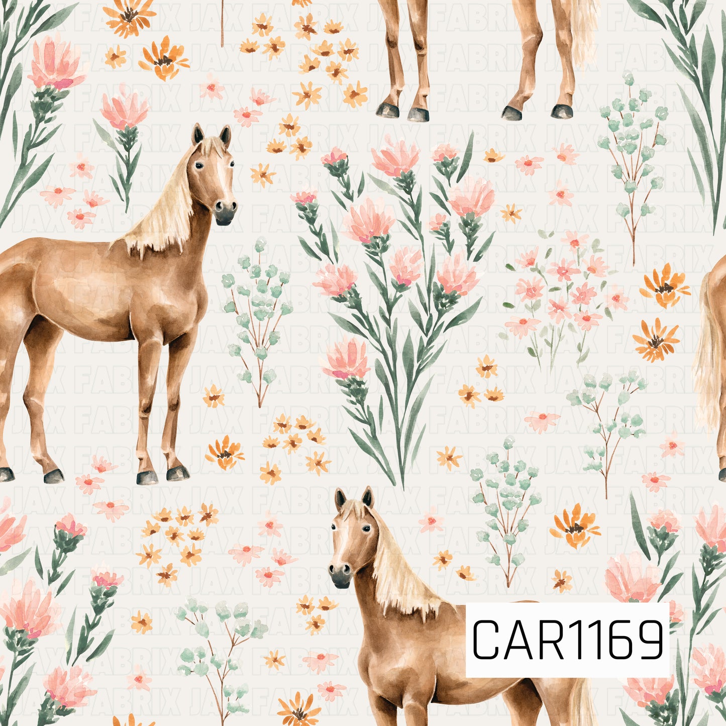 CAR1169 Desert Shine Horse Floral