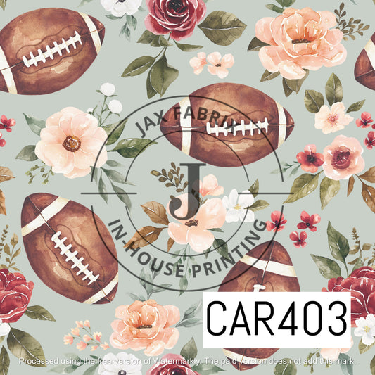 Felicity Football Floral Blue CAR403