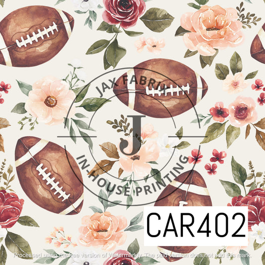 Felicity Football Floral Cream CAR402