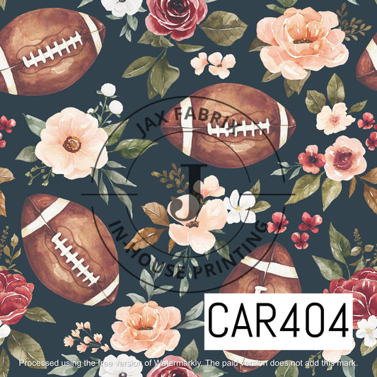 Felicity Football Floral Navy Blue CAR404