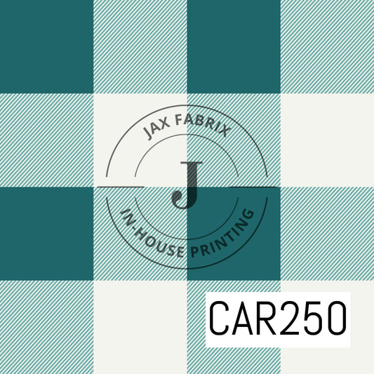 Forest and Friends Plaid Teal CAR250