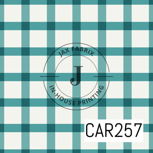 Forest and Friends Teal Plaid CAR257