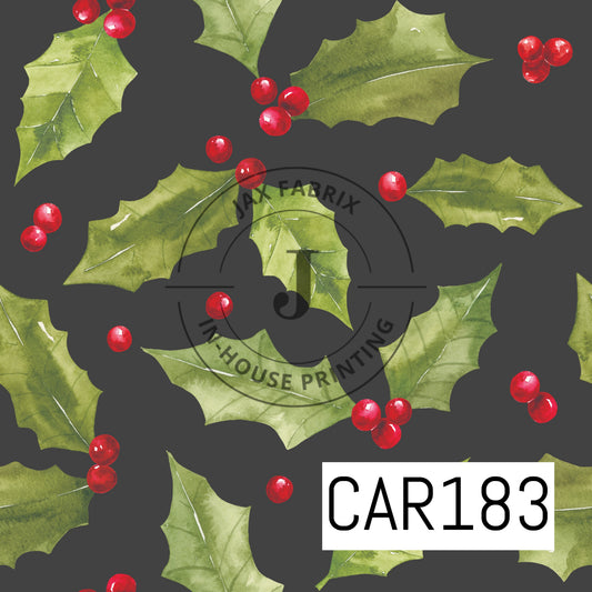 Holly And Pine Holly Black CAR183