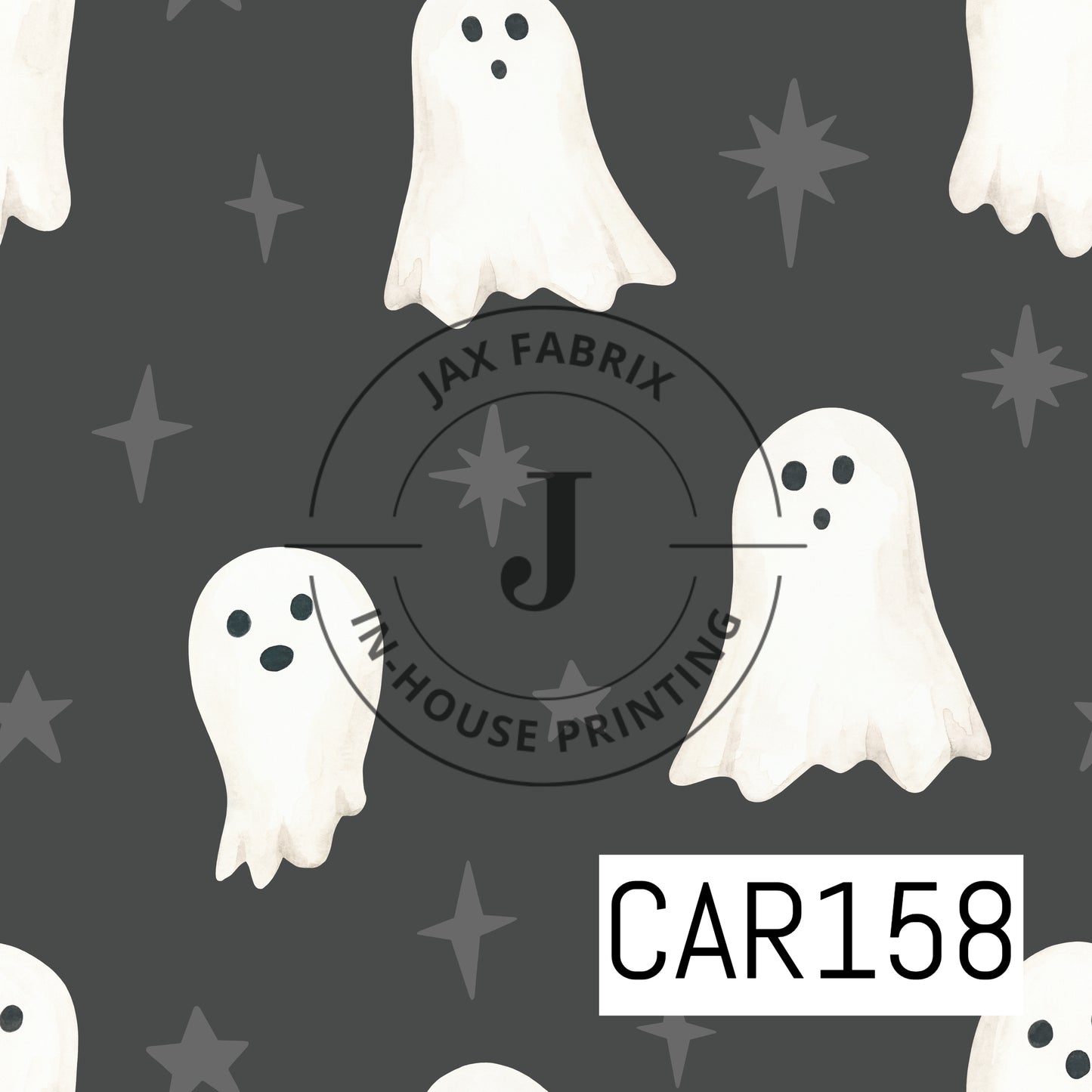 Little Boo Ghosts Sparkle Black CAR158