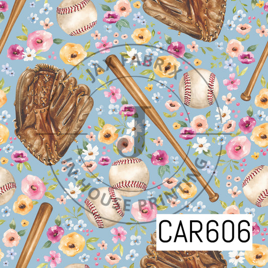 Melody Floral Baseball Blue CAR606