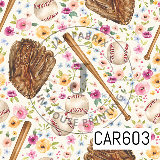 Melody Floral Baseball Cream CAR603