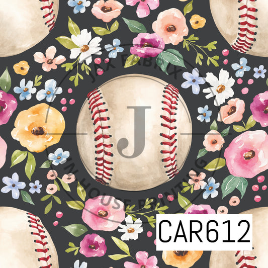 Melody Floral Baseball Black CAR612
