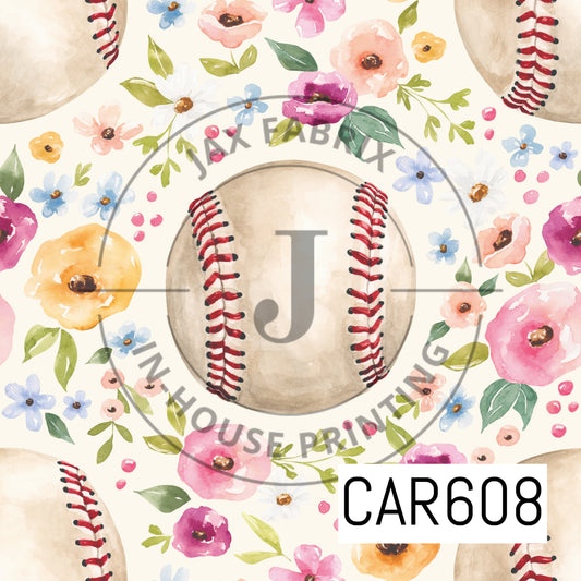 Melody Floral Baseball Cream CAR608