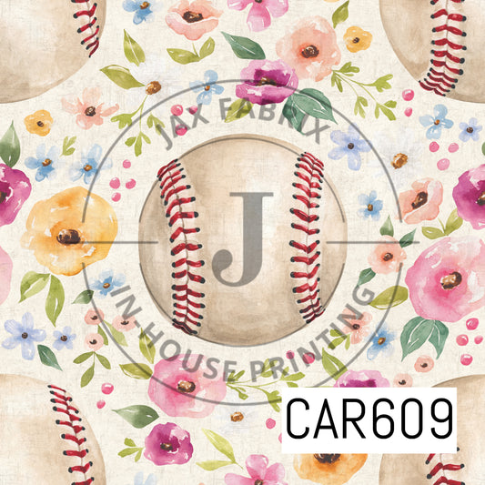 Melody Floral Baseball Cream Textured CAR609