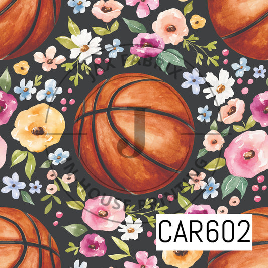 Melody Floral Basketball Black CAR602
