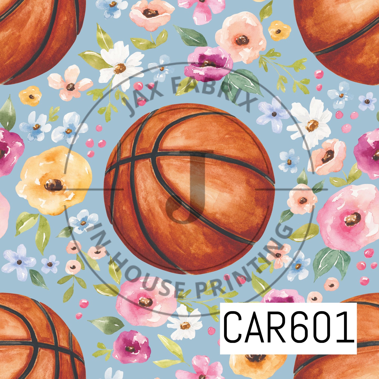 Melody Floral Basketball Blue CAR601