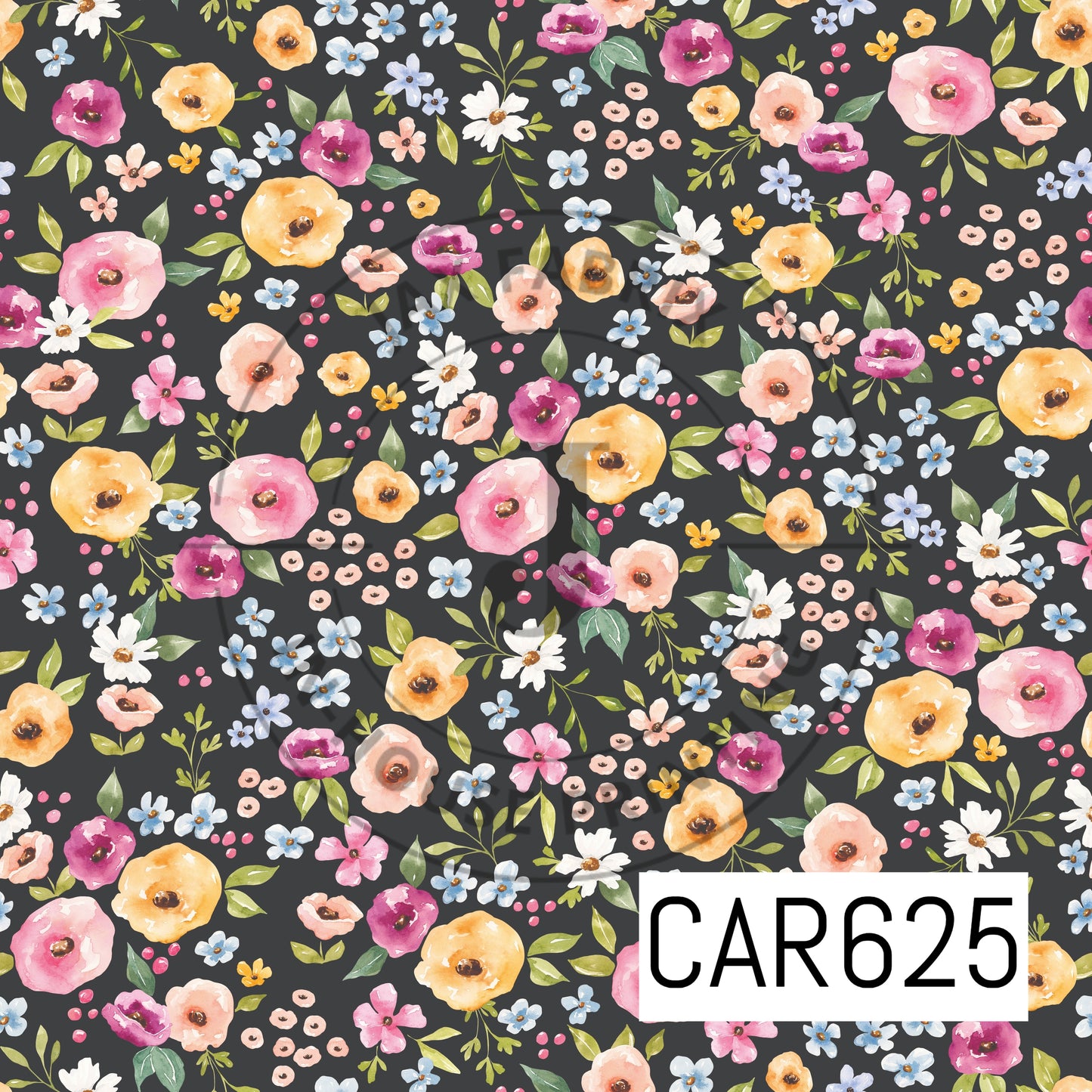Melody Mini Floral Black CAR625
