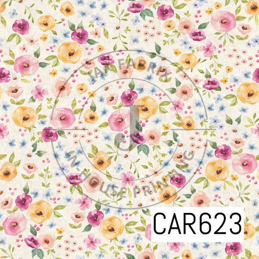 Melody Mini Floral Cream Textured CAR623