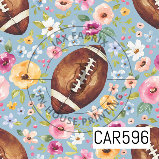 Melody Floral Football Blue CAR596
