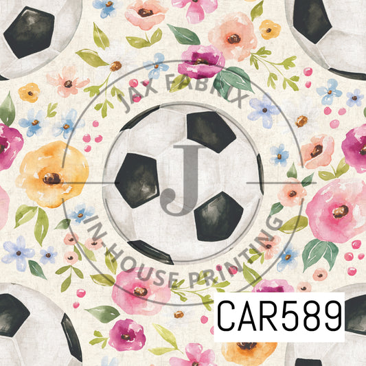 Melody Floral Soccer Cream Texured CAR589