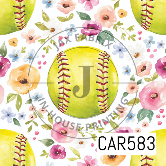 Melody Floral Softball White CAR583