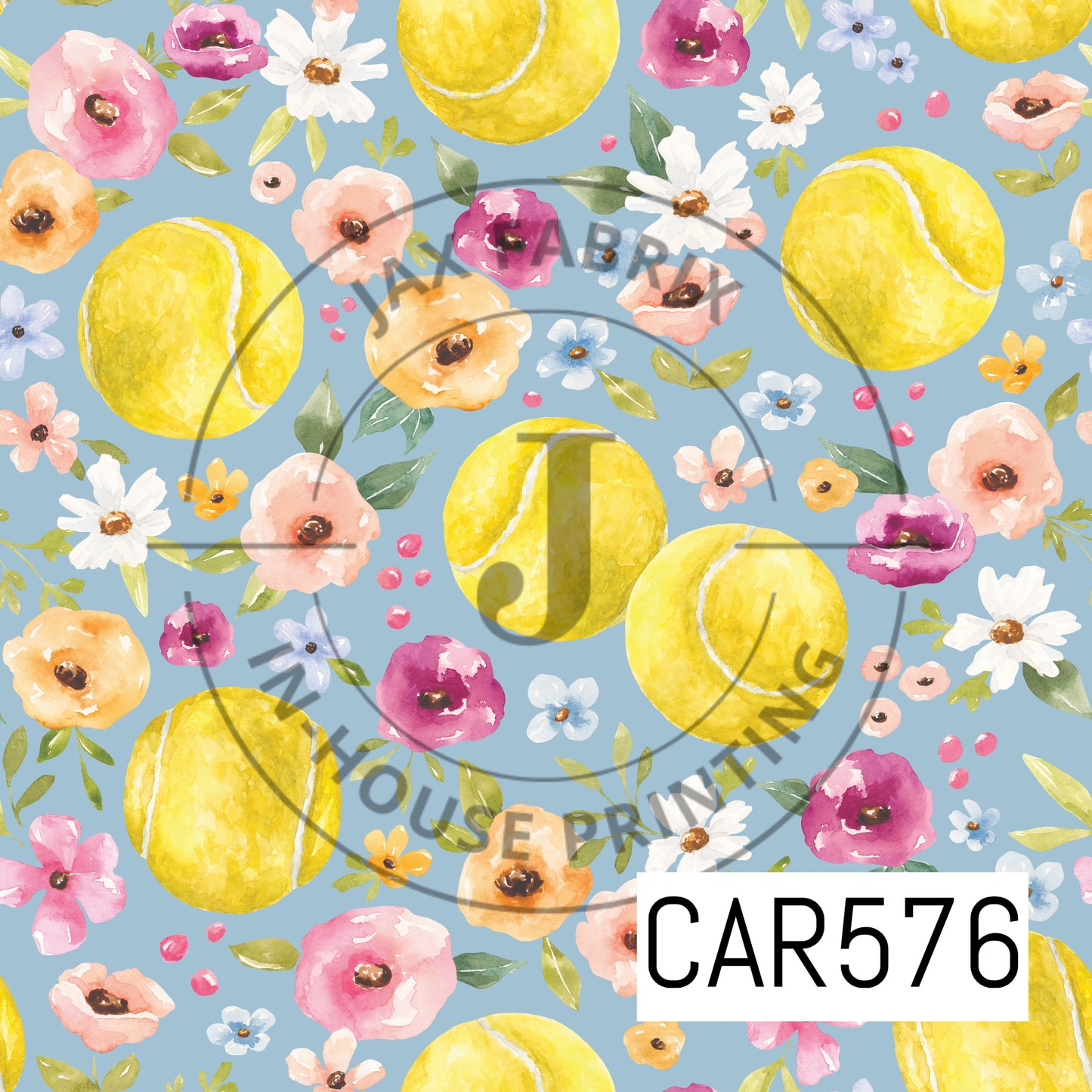 Melody Floral Tennis Blue CAR576