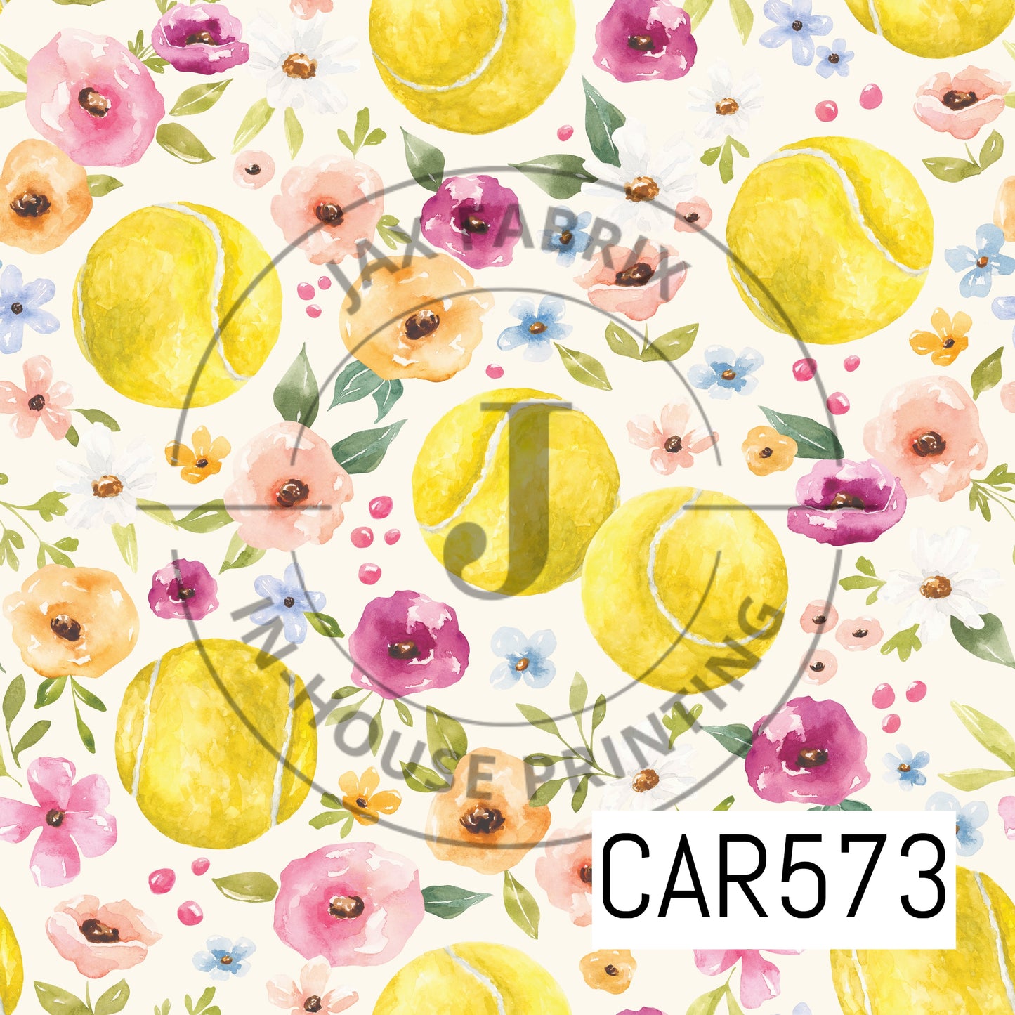 Melody Floral Tennis Cream CAR573
