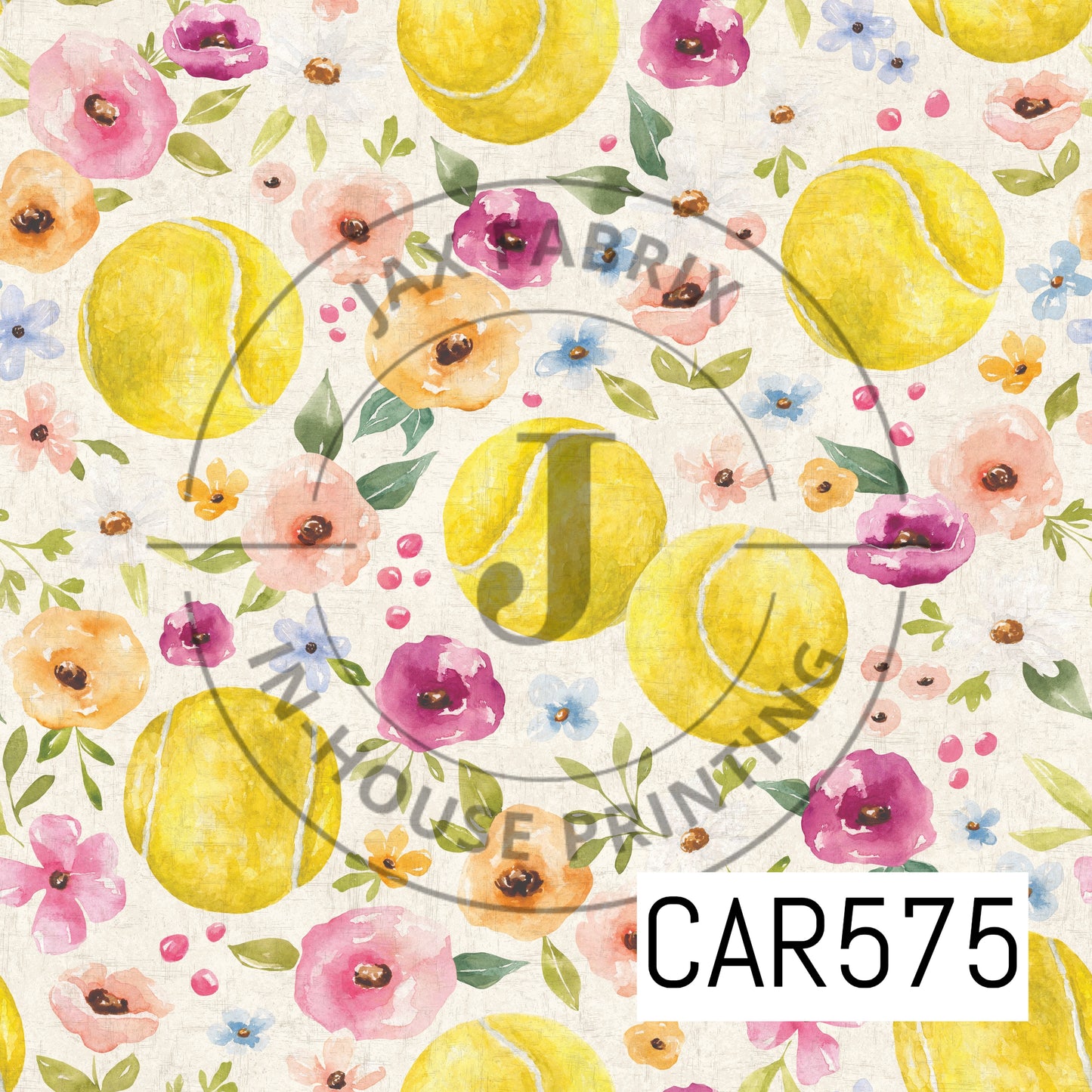 Melody Floral Softball Cream Textured CAR580