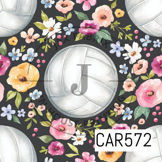 Melody Floral Volleyball Black CAR572