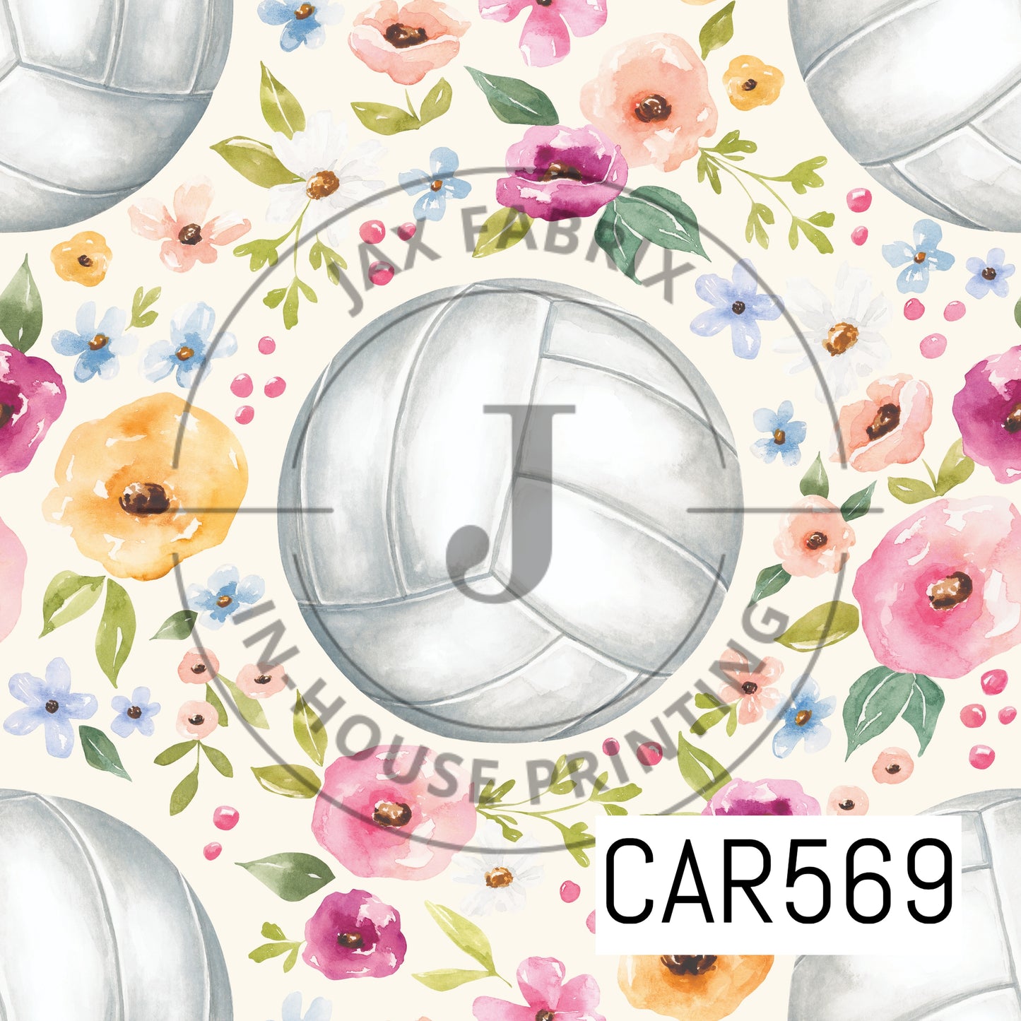 Melody Floral Volleyball Cream CAR569