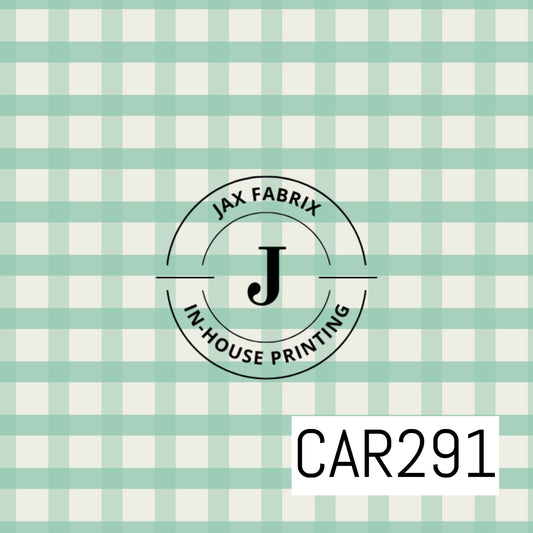 Mint Blue Plaid CAR291