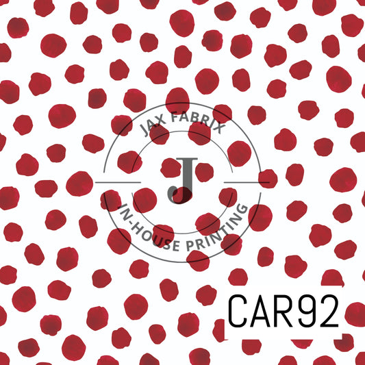 Patriotic Boho Dots Red CAR92