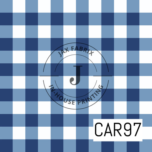 Patriotic Gingham Large Blue CAR97