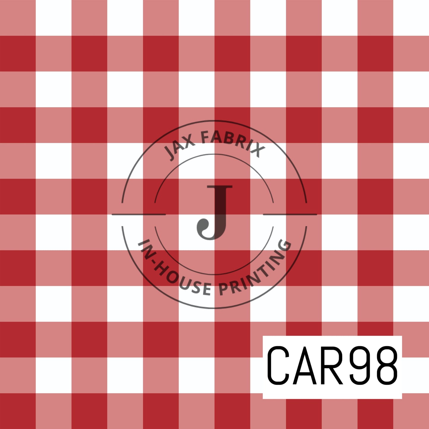 Patriotic Gingham Large Red CAR98