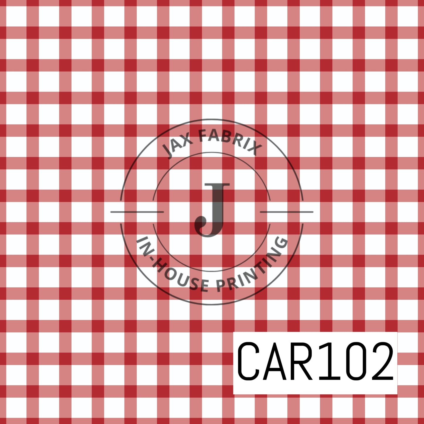 Patriotic Gingham Small Red CAR102