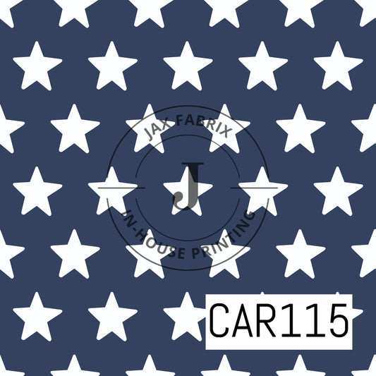 Patriotic Stars Dark Blue CAR115