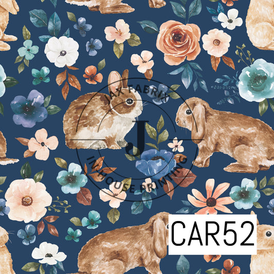 Rust and Royal Bunny Blue CAR52