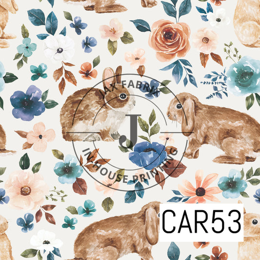 Rust and Royal Bunny White CAR53