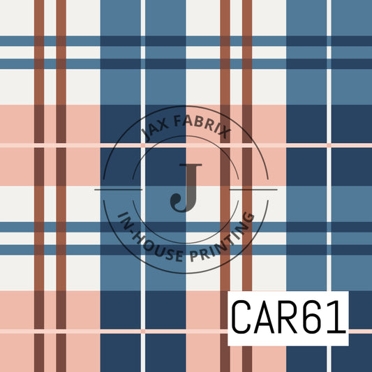Rust and Royal Plaid CAR61