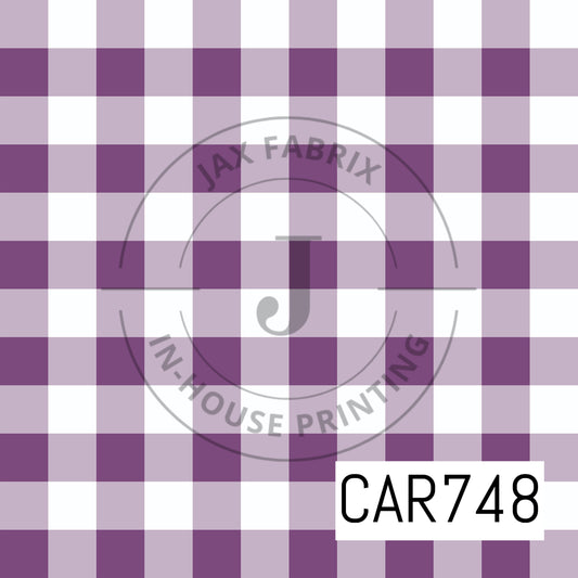 Summer Garden Gingham Purple CAR748