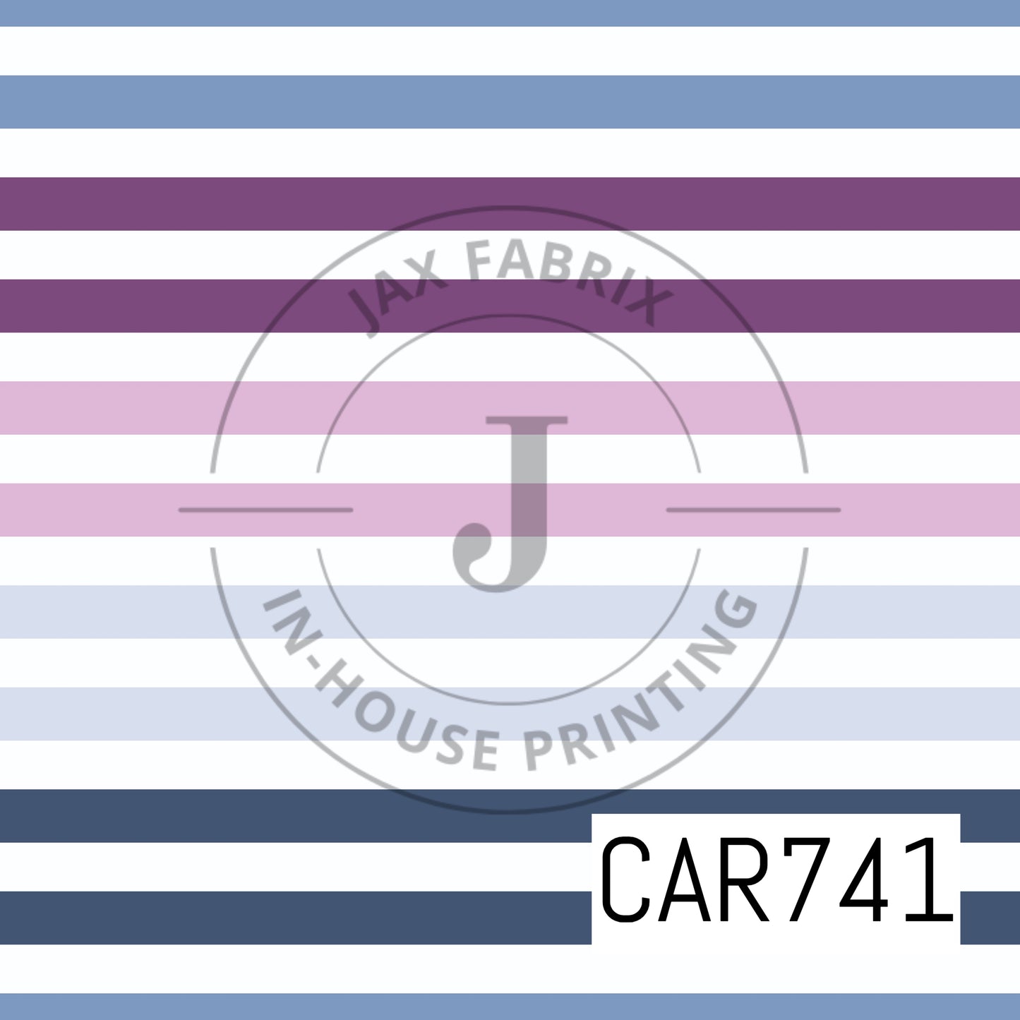 Summer Garden Stripes Periwinkle Purple CAR741