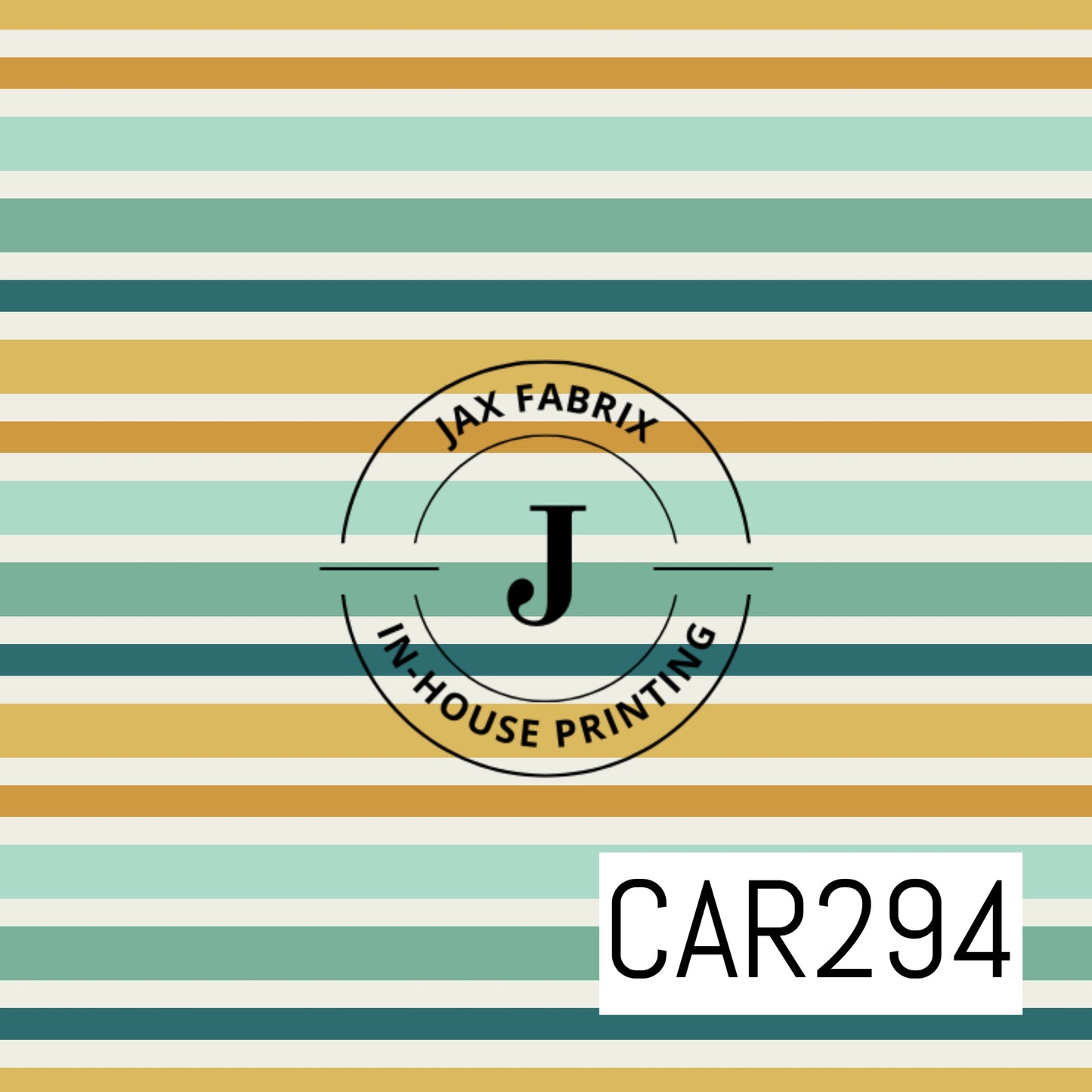 Teal Yellow Stripe CAR294