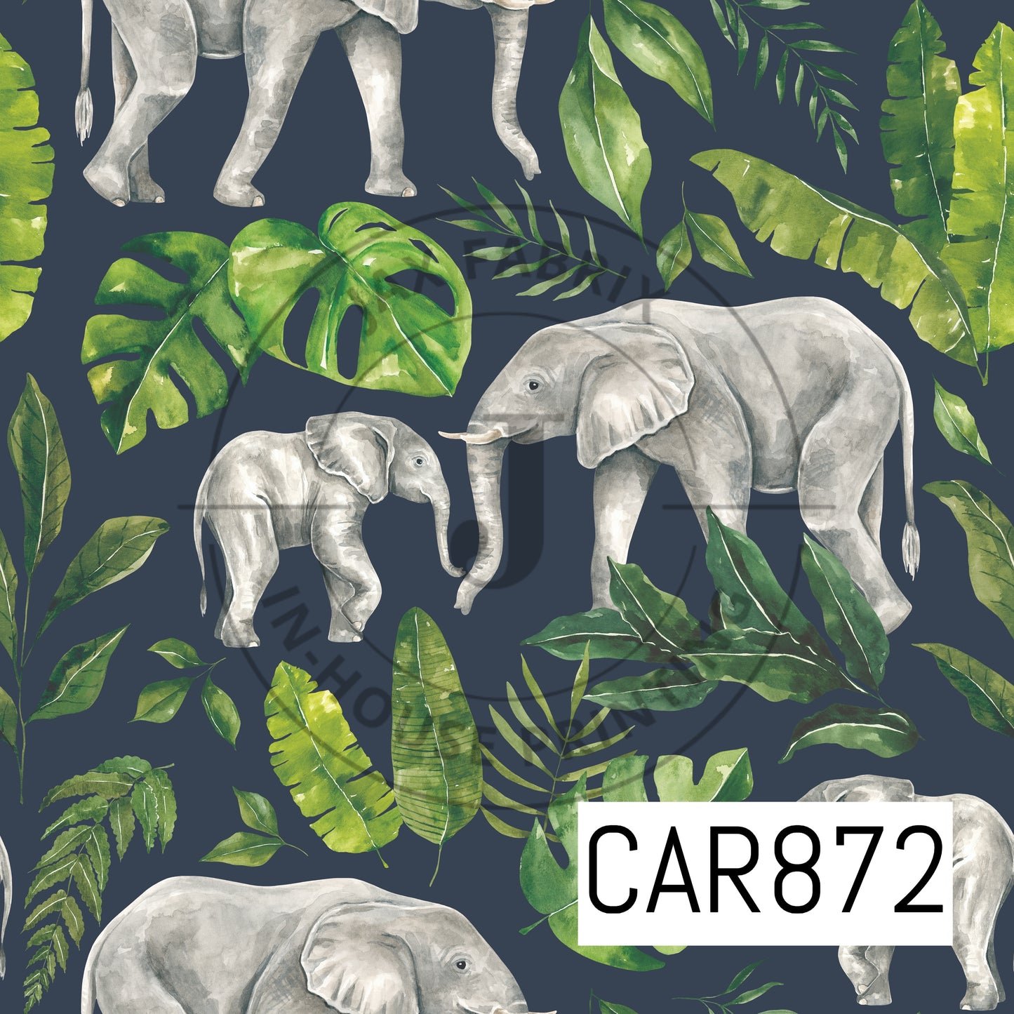 Tropical Jungle Elephants CAR872