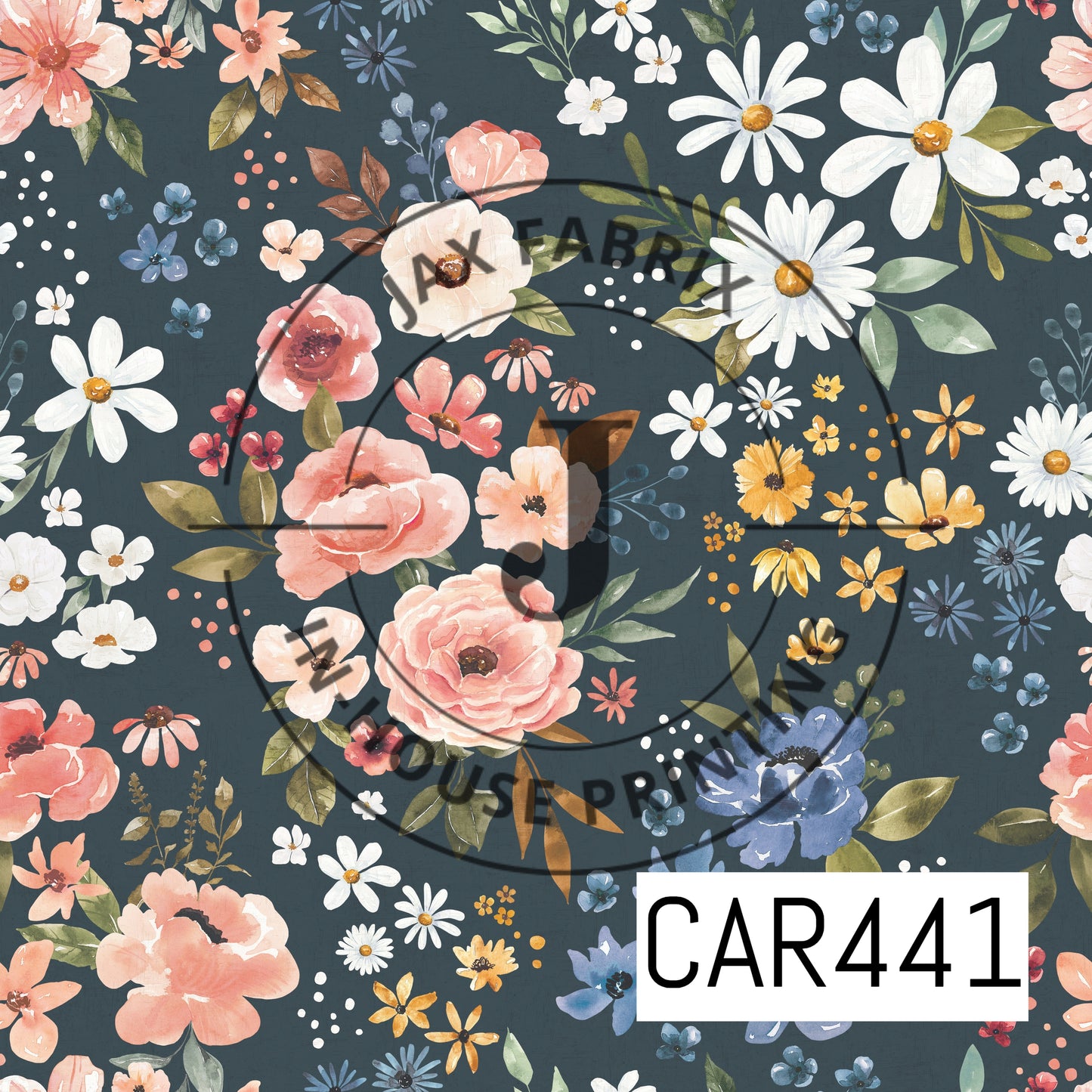Wanderlust Floral Navy CAR441