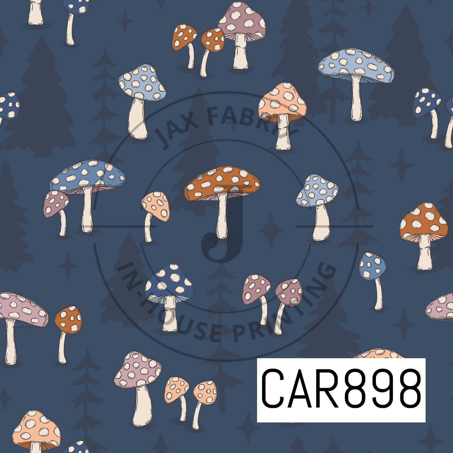 Whimsical Winter Mushrooms CAR898