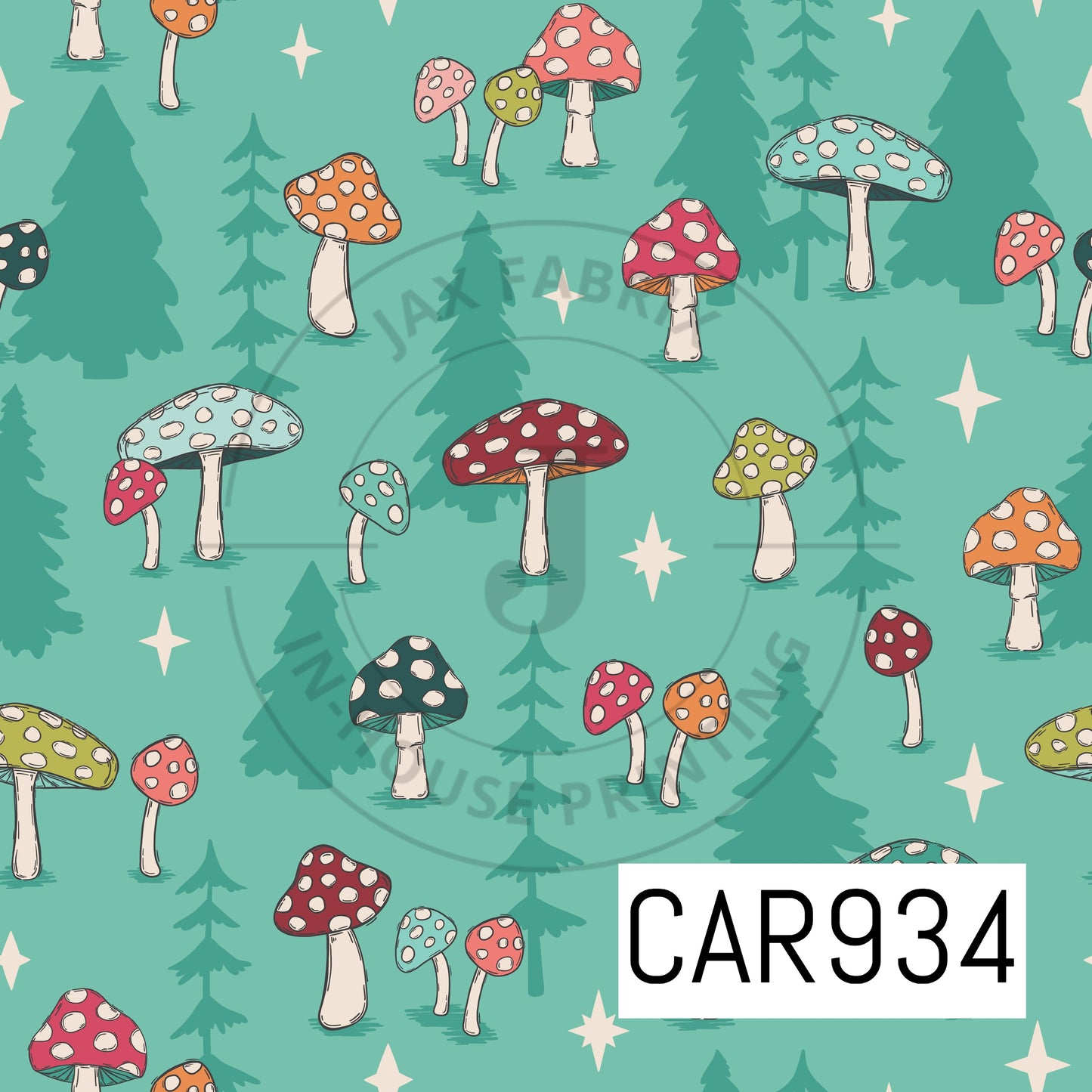 Whimsical Winter Mushrooms CAR934