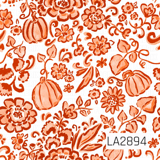 LA2894 - Pumpkin Floral White