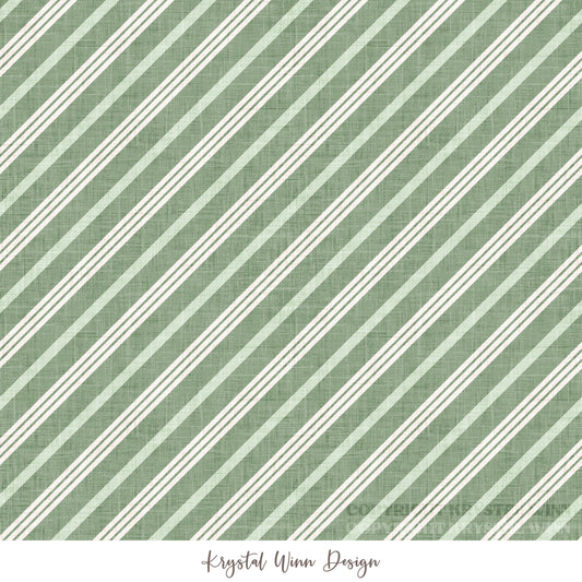 Christmas Cookie Candy Stripe Green KW1306