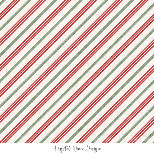 Christmas Cookie Candy Stripe Multi KW1307