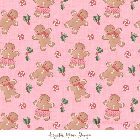 Christmas Cookie Gingerbread Pink KW1341