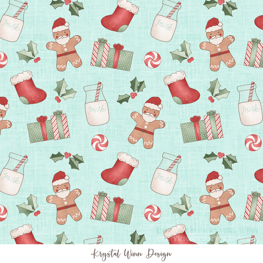 Christmas Cookie Santas Sky KW1344